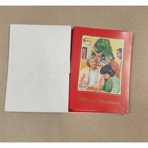 Christmas Cards Envelopes Sunshine Art Studio USA Vintage Lot 18 Family Tree